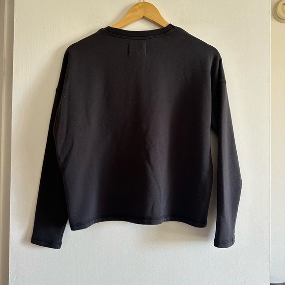 Madewell MWL Gray ‘Vintage Mulberry’ Superbrushed Easygoing Sweatshirt Crewneck - Picture 9 of 12